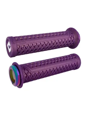 ODI Vans V2.1 Lock-On Grips Purple/Oil Slick Clamps